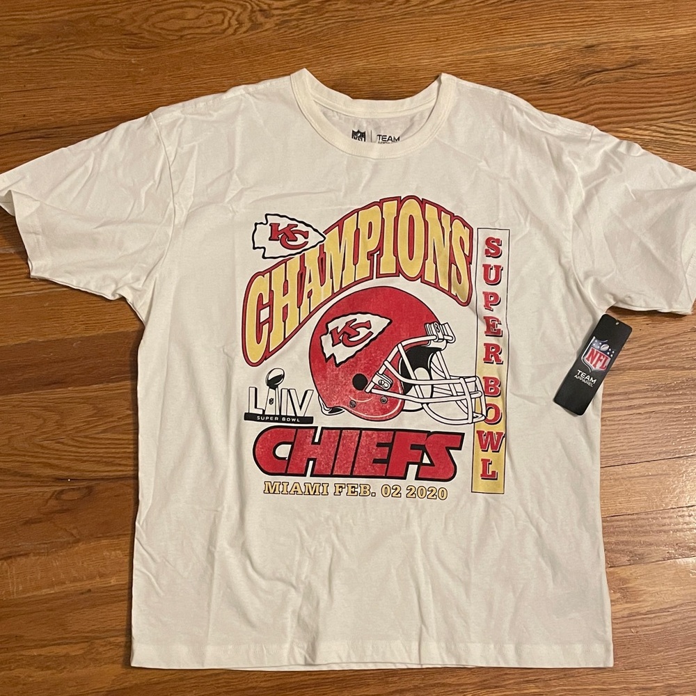 NFL Cream and Red Super Bowl Champions Tee